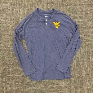 Champion Navy WV Henley Large Shirt
